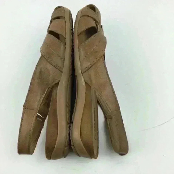 Baretraps Flats Sz 7 Rory Tan Leather Sticky Strap - Picture 4 of 8